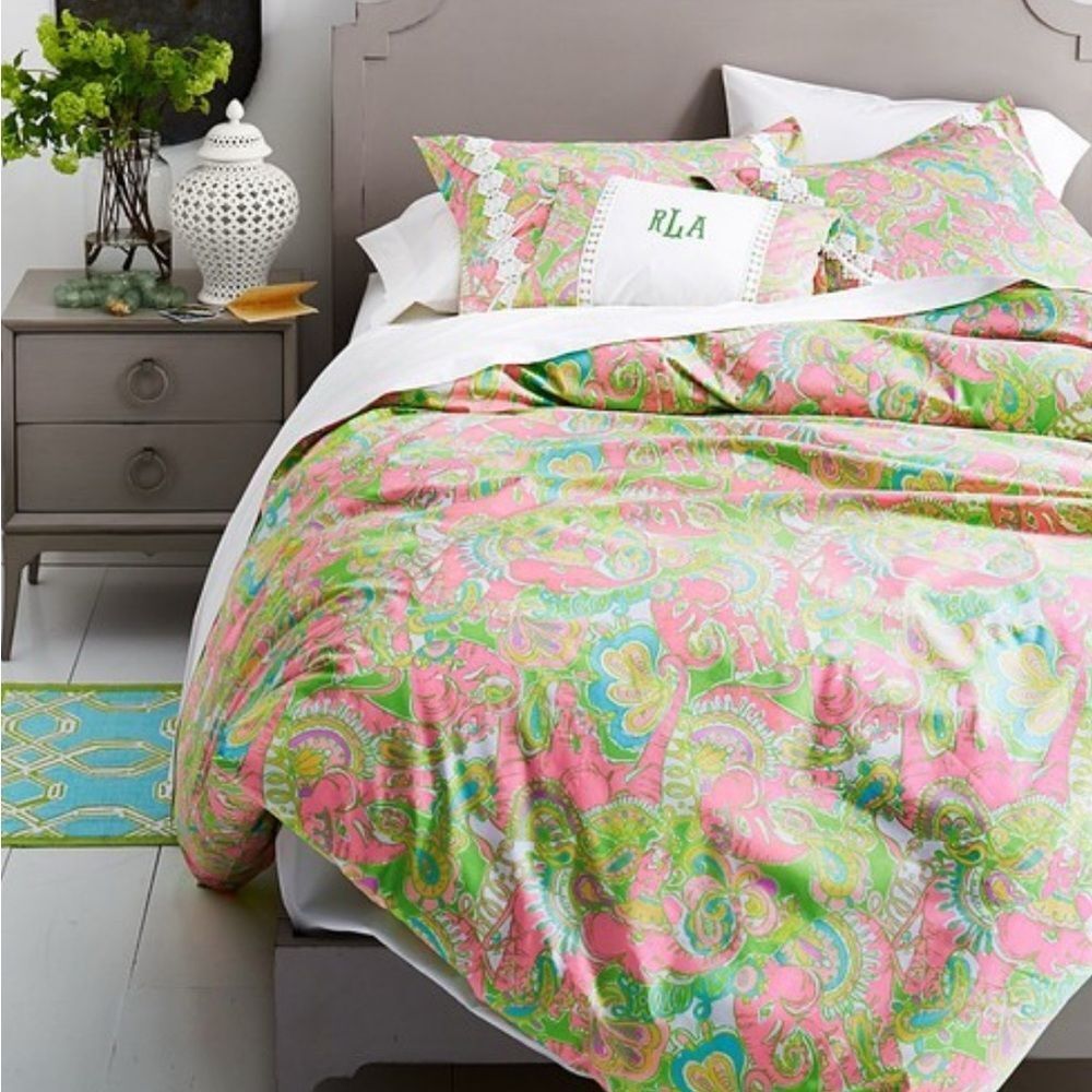 Lilly Pulitzer Garnet Hill Chin Chin Duvet Cover